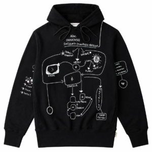 ADVISORY BOARD CRYSTALS Dazzling Colorless Objects hoodie, Black